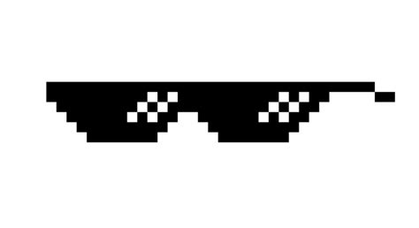 pixelated sunglasses transparent.